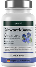 EXVital Schwarzkümmelöl Kapseln 400 mg 1000 Stück – Bild 1 von 1