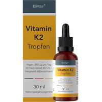 Produktbild von EXVital Vitamin K2 MK-7 Tropfen hochdosiert vegan ohne Zusatzstoffe