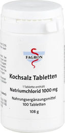 Fagron Kochsalz Natriumchlorid 1000 mg Tabletten 100 Stück – Bild 1 von 1