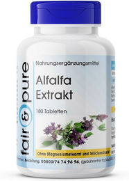 fair - pure Alfalfa Extrakt Tabletten vegan ohne Zusatzstoffe 180 Stück – Bild 1 von 1