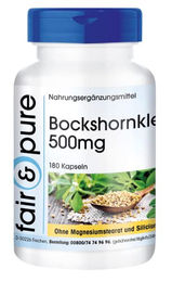 Fair & Pure Bockshornklee Kapseln ohne Zusatzstoffe 180 Stück – Bild 1 von 2