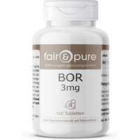 Produktbild von fair - pure Bor 3mg Tabletten vegan ohne Zusatzstoffe 120 Stück