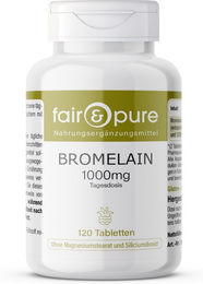 Fair & Pure Bromelain 1000 mg Tabletten vegan ohne Zusatzstoffe 120 Stück – Bild 1 von 1