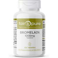 Produktbild von Fair & Pure Bromelain 1000 mg Tabletten vegan ohne Zusatzstoffe 120 Stück