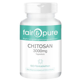 Fair & Pure Chitosan 3000mg Tabletten ohne Zusatzstoffe 180 Stück – Bild 1 von 2