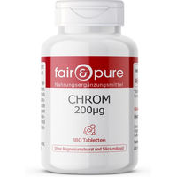 Produktbild von Fair & Pure Chrom 200µg Tabletten 180 Stück glutenfrei und laktosefrei