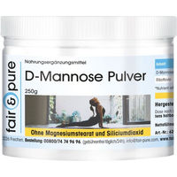 Produktbild von fair - pure D-Mannose mit Vitamin B2 Pulver vegan ohne Zusatzstoffe