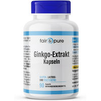 Produktbild von Fair & Pure Ginkgo Extrakt 90 mg Kapseln vegan ohne Zusatzstoffe