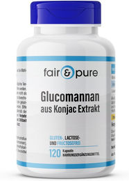 Fair & Pure Glucomannan Kapseln mit Konjak Extrakt vegan ohne Zusatzstoffe 120 Stück – Bild 1 von 1