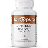 Produktbild von fair - pure Gotu Kola Extrakt 500 mg Kapseln vegan ohne Zusatzstoffe 180 Stück