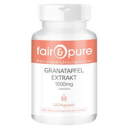 Fair & Pure Granatapfel Extrakt 75 mg Kapseln 120 Stück vegan ohne Zusatzstoffe – Bild 1 von 3