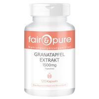 Produktbild von Fair & Pure Granatapfel Extrakt 75 mg Kapseln 120 Stück vegan ohne Zusatzstoffe