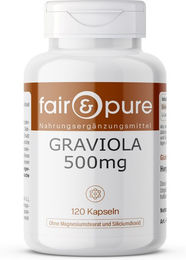 fair - pure Graviola 500 mg Kapseln vegan ohne Zusatzstoffe 120 Stück – Bild 1 von 1