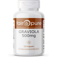 Produktbild von fair - pure Graviola 500 mg Kapseln vegan ohne Zusatzstoffe 120 Stück