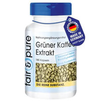 Produktbild von Fair & Pure Grüner Kaffee Extrakt Kapseln vegan ohne Zusatzstoffe