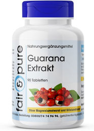 Fair & Pure Guarana Extrakt 300 mg Tabletten vegan ohne Zusatzstoffe 90 Stück – Bild 1 von 2