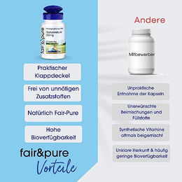 Fair & Pure Hyaluronsäure 400 mg Kapseln, 60 Stück, vegan und ohne Zusatzstoffe – Bild 1 von 2