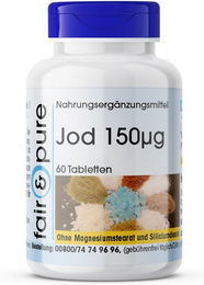 fair - pure Jod 150 µg Tabletten vegan ohne Zusatzstoffe für Kinder 60 Stück – Bild 1 von 1