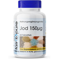 Produktbild von fair - pure Jod 150 µg Tabletten vegan ohne Zusatzstoffe für Kinder 60 Stück