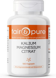 fair-pure Kalium Magnesium Citrat Kapseln vegan ohne Zusatzstoffe 180 Stück – Bild 1 von 1