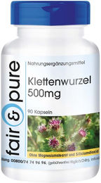 Fair & Pure Klettenwurzel 500 mg Kapseln ohne Zusatzstoffe – Bild 1 von 1