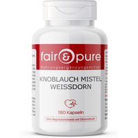 Produktbild von fair - pure Kräuter-Komplex Knoblauch Mistel Weißdorn Vegan Kapseln 180 Stück