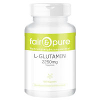 Produktbild von Fair & Pure L-Glutamin Kapseln vegan ohne Zusatzstoffe 180 Stück