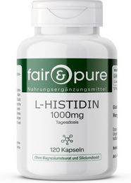 fair - pure L-Histidin 1000 mg Kapseln vegan ohne Zusatzstoffe 120 Stück – Bild 1 von 1