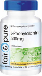 fair - pure L - Phenylalanin 500 mg Kapseln vegan ohne Zusatzstoffe 120 Stück – Bild 1 von 1