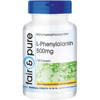 Produktbild von fair - pure L - Phenylalanin 500 mg Kapseln vegan ohne Zusatzstoffe 120 Stück