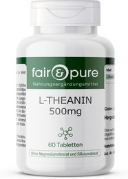 fair - pure L-Theanin 500 mg Tabletten vegan ohne Zusatzstoffe 60 Stück – Bild 1 von 1