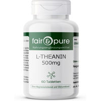 Produktbild von fair - pure L-Theanin 500 mg Tabletten vegan ohne Zusatzstoffe 60 Stück