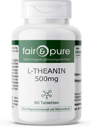 fair-pure L-Theanin 500 mg Tabletten vegan ohne Zusatzstoffe 90 Stück – Bild 1 von 1
