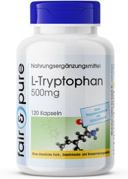 fair - pure L-Tryptophan 500mg Kapseln vegan ohne Zusatzstoffe 120 Stück – Bild 1 von 1