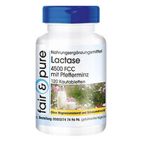 Produktbild von Fair & Pure Laktase Lutschtabletten ohne Zusatzstoffe, 120 Stück