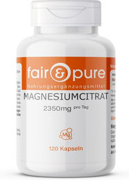 fair-pure Magnesiumcitrat Kapseln ohne Zusatzstoffe 120 Stück – Bild 1 von 1