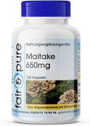 fair - pure Maitake Kapseln vegan ohne Zusatzstoffe 120 Stück – Bild 1 von 1