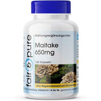 Produktbild von fair - pure Maitake Kapseln vegan ohne Zusatzstoffe 120 Stück