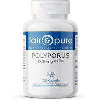 Produktbild von fair - pure Polyporus 1300mg Kapseln vegan ohne Zusatzstoffe 120 Stück