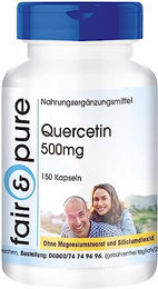 Fair & Pure Quercetin 500mg Kapseln 150 Stück vegan ohne Zusatzstoffe – Bild 1 von 3