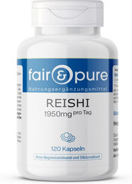 Fair & Pure Reishi Kapseln vegan ohne Zusatzstoffe 120 Stück – Bild 1 von 3