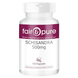 Fair & Pure Schisandra Kapseln 500mg vegan ohne Zusatzstoffe 120 Stück – Bild 1 von 6