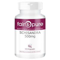 Produktbild von Fair & Pure Schisandra Kapseln 500mg vegan ohne Zusatzstoffe 120 Stück