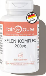 fair-pure Selen Komplex 200µg Tabletten ohne Zusatzstoffe – Bild 1 von 1