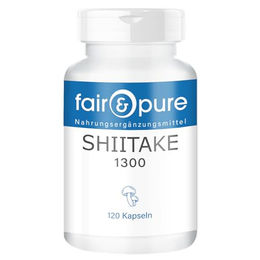 Fair & Pure Shiitake Kapseln 1300 mg 120 Stück vegan – Bild 1 von 5