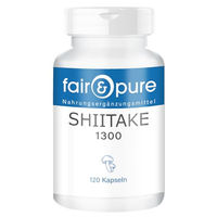 Produktbild von Fair & Pure Shiitake Kapseln 1300 mg 120 Stück vegan