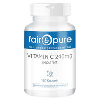 Produktbild von Fair & Pure Vitamin C 240 mg gepuffert Kapseln 180 Stück vegan ohne Zusatzstoffe