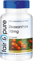 fair - pure Zeaxanthin 10mg Kapseln vegan ohne Zusatzstoffe 90 Stück – Bild 1 von 1