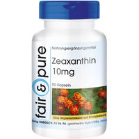 Produktbild von fair - pure Zeaxanthin 10mg Kapseln vegan ohne Zusatzstoffe 90 Stück