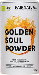 FAIRNATURAL Bio Goldene Milch Pulver Vegan mit Curcuma und Ingwer 200g – Bild 1 von 5